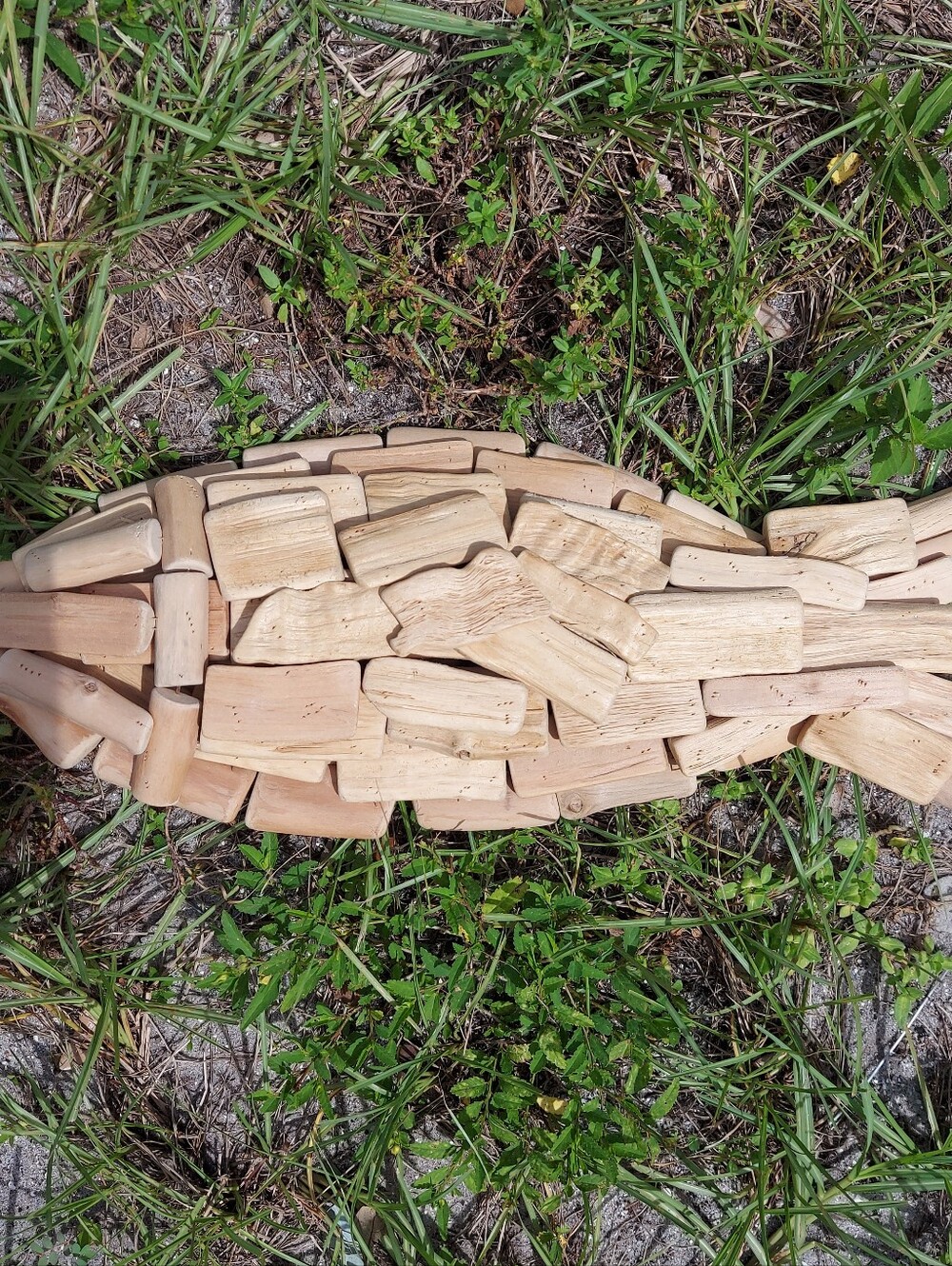 Natural Driftwood-Style Aquarium Ornament - Beige
